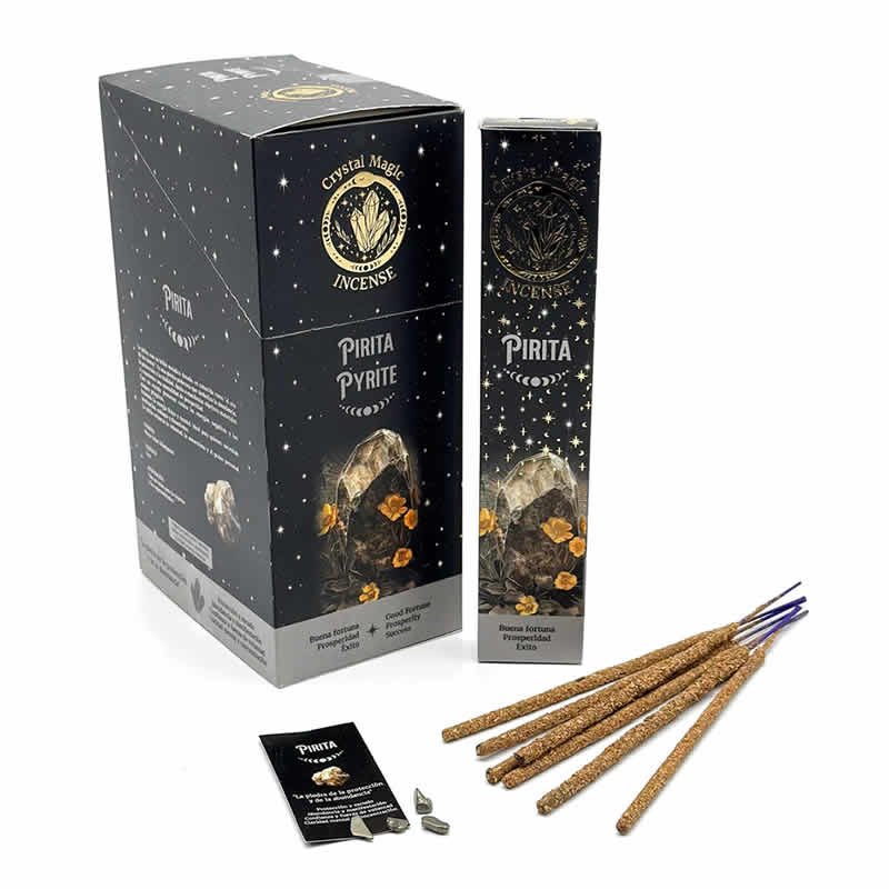 22004 Incensi Crystal Magic - PIRITE - Box da 12 scatole da 15gr