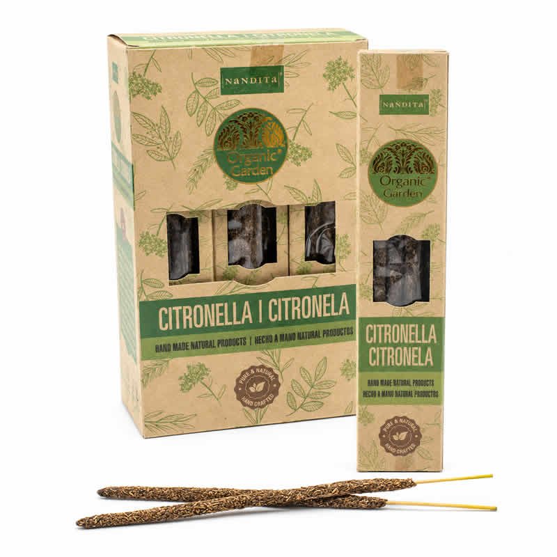 22052 Incensi Smudge Organic Garden - CITRONELLA - Box da 12 scatole da 15gr