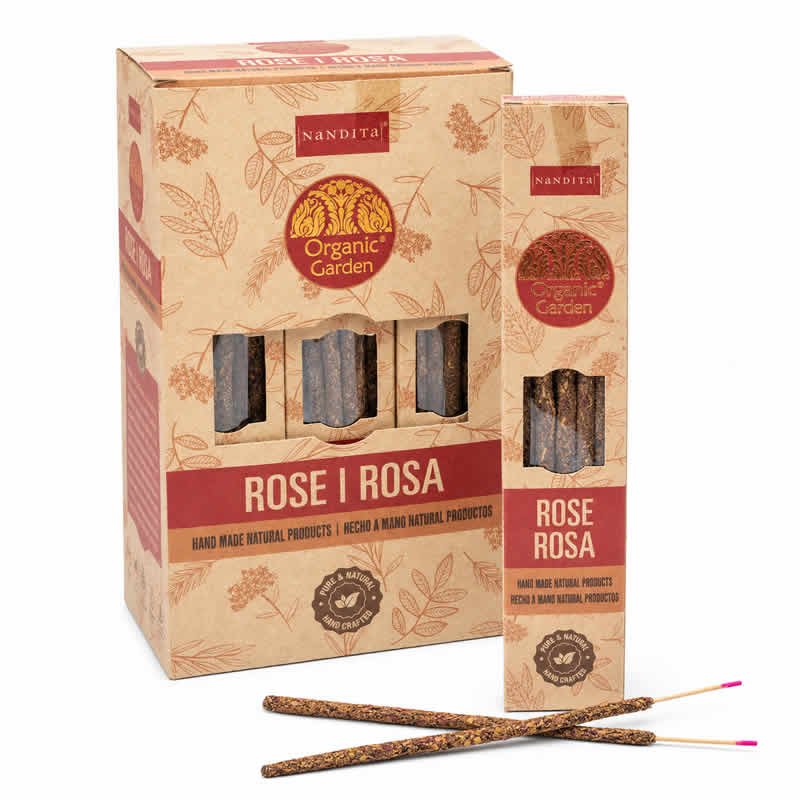 22050 Incensi Smudge Organic Garden - ROSA - Box da 12 scatole da 15gr