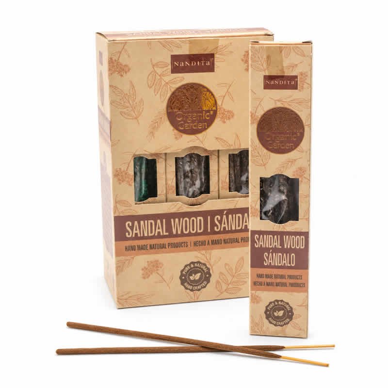 22049 Incensi Smudge Organic Garden - SANDALO - Box da 12 scatole da 15gr