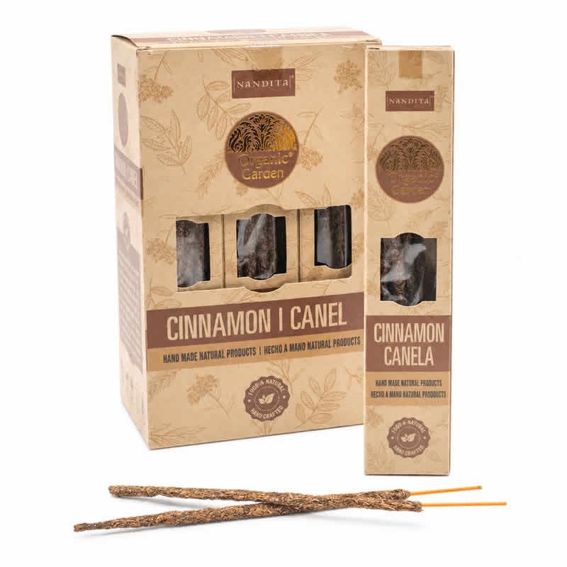 22048 Incensi Smudge Organic Garden - CANNELLA - Box da 12 scatole da 15gr