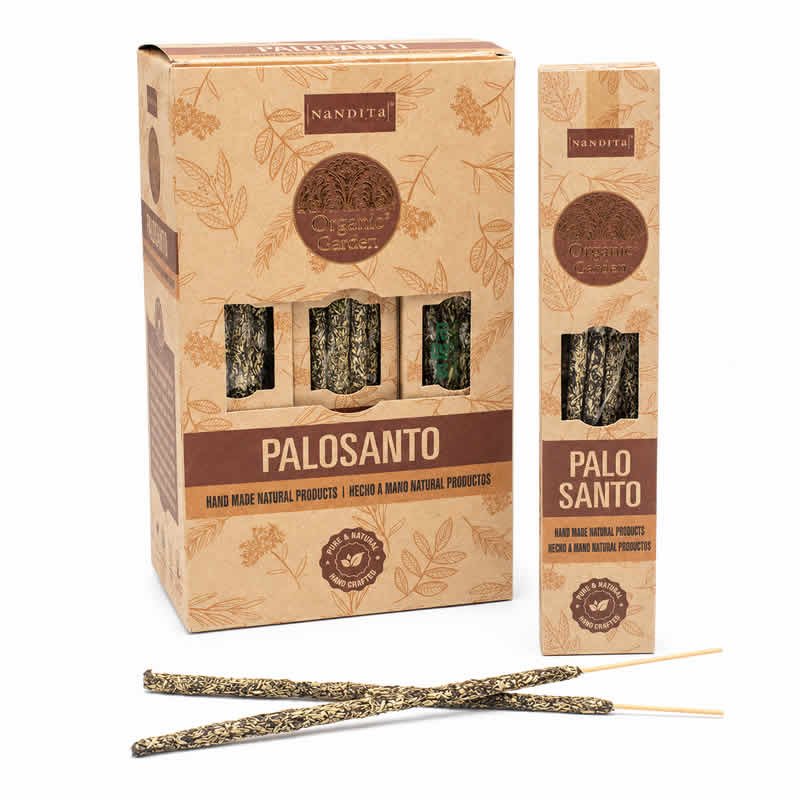 22046 Incensi Smudge Organic Garden - PALO SANTO - Box da 12 scatole da 15gr