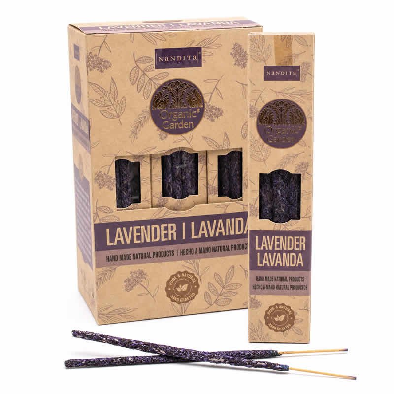 22045 Incensi Smudge Organic Garden - LAVANDA - Box da 12 scatole da 15gr