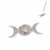 Porta incenso a piattino in metallo 13x6 - TRIPLA LUNA