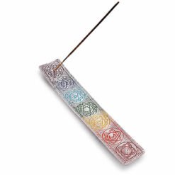 Porta incenso a barchetta in metallo 20x3 - 7 CHAKRA