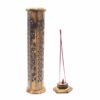 Porta incenso a torre esagonale in legno 31x6,5