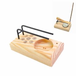 Supporto per smudge o palo santo o incenso in legno 11x6 - 7 CHAKRA