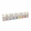Supporto porta incenso a box in legno 31x6,5 - 7 CHAKRA BIANCO