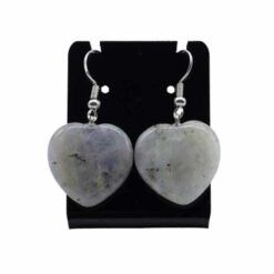 Orecchino pendente a cuore - LABRADORITE