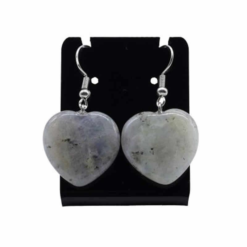 22119 Orecchino pendente a cuore - LABRADORITE