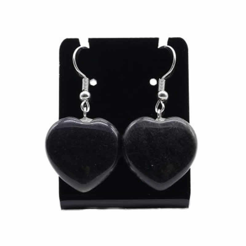 22118 Orecchino pendente a cuore - OSSIDIANA