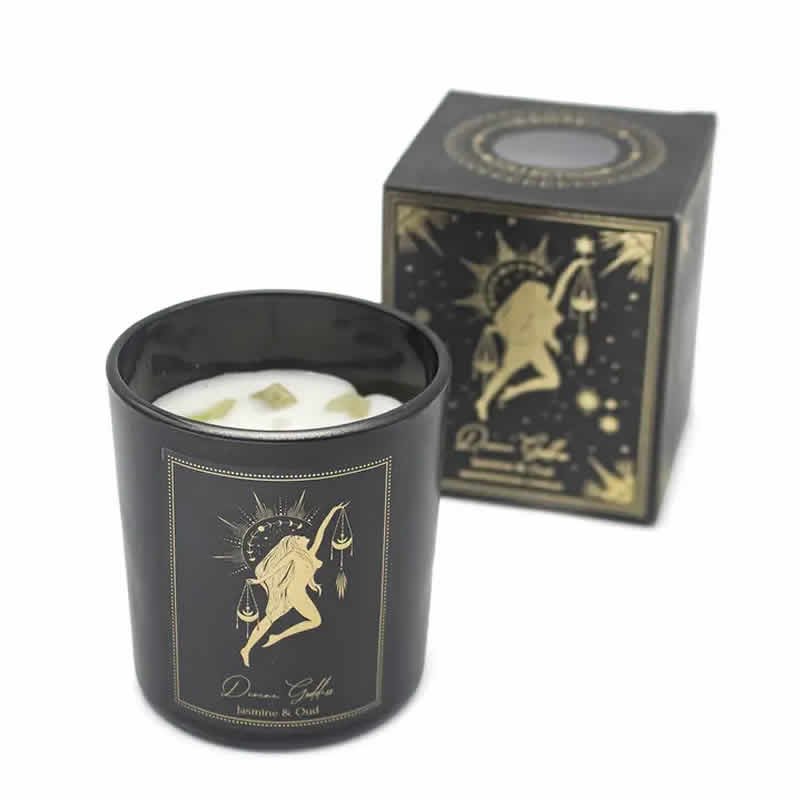 22129 Candela Esoterica Aromatica Dea Divina - GELSOMINO E LEGNO D'AGAR