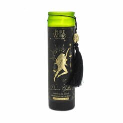 Candela Esoterica Aromatica Dea Divina - Verde - GELSOMINO E LEGNO D'AGAR