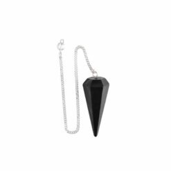 Pendolo sfaccettato in shungite