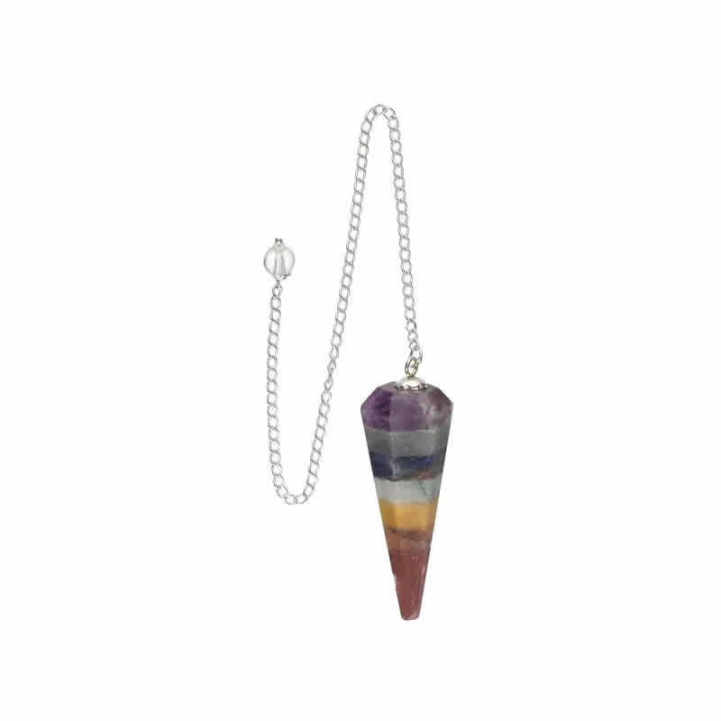 22172 Pendolo sfaccettato con chakra