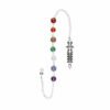 Pendolo Isis Mini in Bagno d'Argento con Chakra (PLA25)